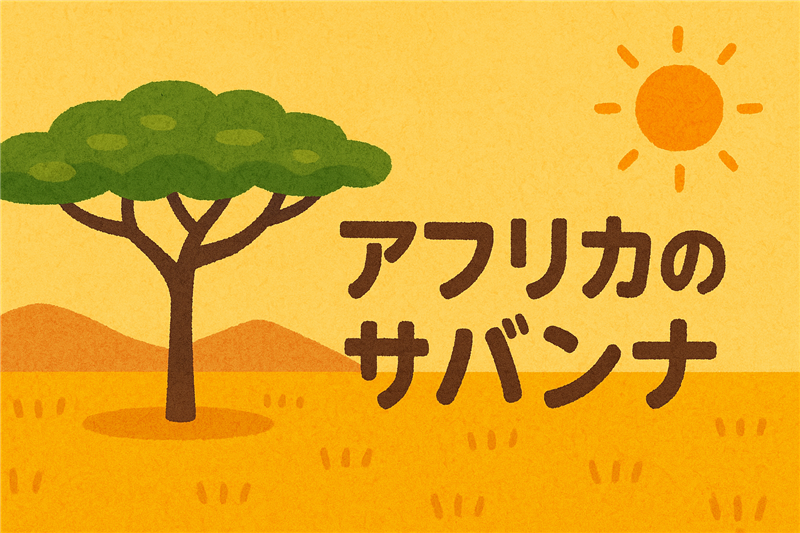 サバンナってアフリカのどこにあるの?