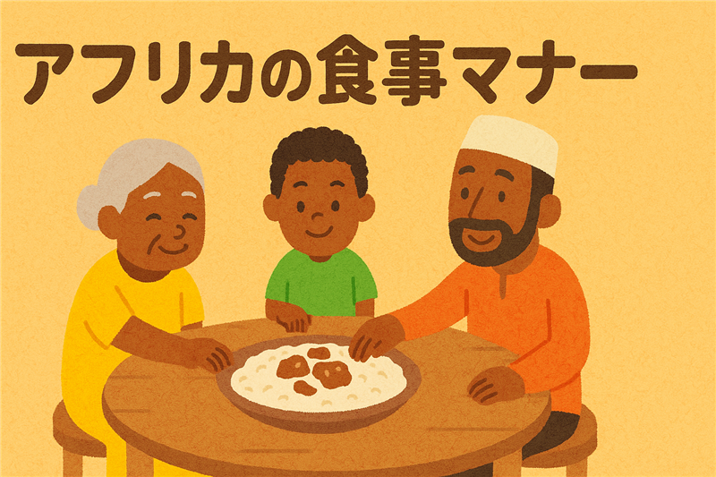 アフリカにも食事のマナーはあります!